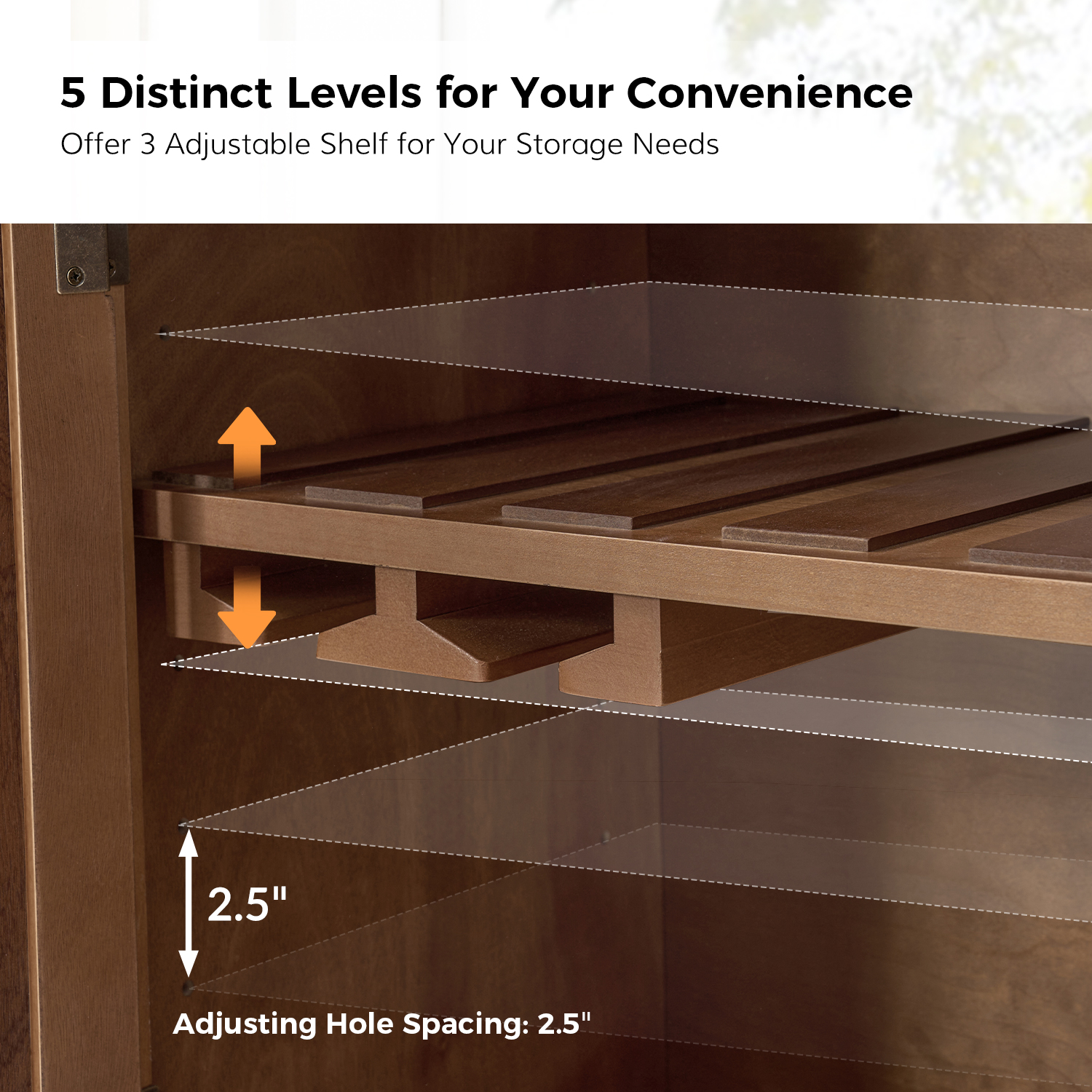 Mildred Acorn French Country Wine Storage Sideboard 4 Mildred Acorn French Country Wine Storage Sideboard - Image 4