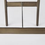 Millie 16.75 X 17.75 X 26.25 Hair-on-hide Seat W/ Gold Metal Frame Counter Stool