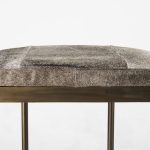 Millie 16.75 X 17.75 X 26.25 Hair-on-hide Seat W/ Gold Metal Frame Counter Stool