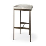 Millie 16.75 X 17.75 X 30 Hair-on-hide Seat W/ Gold Frame Bar Stool