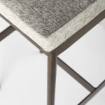 Millie 16.75 X 17.75 X 30 Hair-on-hide Seat W/ Gold Frame Bar Stool