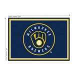 Milwaukee Brewers 3x4 Spirit Rug Officially Licensed MLB