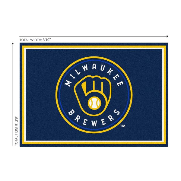 Milwaukee Brewers 3x4 Spirit Rug Officially Licensed MLB 1