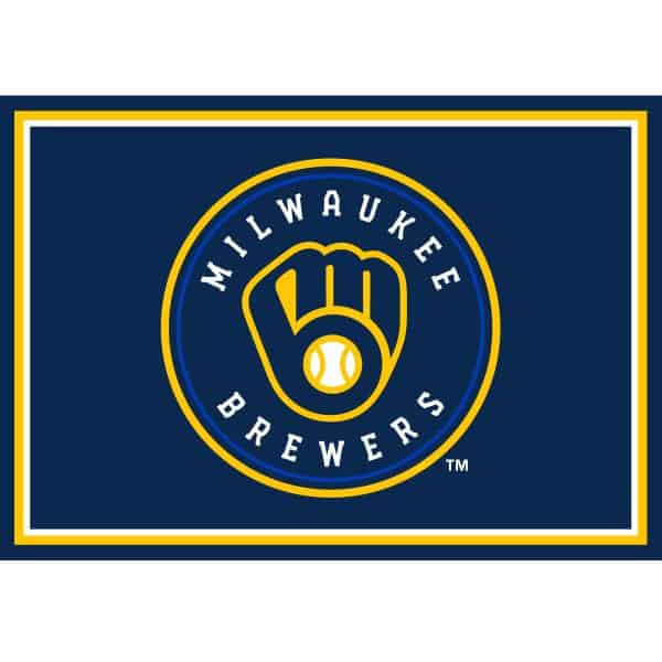 Milwaukee Brewers 3x4 Spirit Rug Officially Licensed MLB 3
