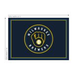 Milwaukee Brewers 8x11 Spirit Rug Officially Licensed MLB Area Rug 4 Milwaukee Brewers 8x11 Spirit Rug Officially Licensed MLB Area Rug