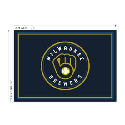 Milwaukee Brewers 8x11 Spirit Rug Officially Licensed MLB Area Rug