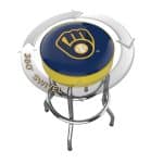 Milwaukee Brewers Chrome Bar Stool American Made Team Colors 11 Milwaukee Brewers Chrome Bar Stool American Made Team Colors