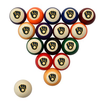 Milwaukee Brewers MLB Retro Polyester Cue Ball Set