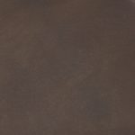 Minara 36" Square Brown Leather Wrapped w/Wood Base Ottoman