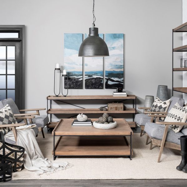 Minerva 19x22 Metallic Gray Hammered Detail Pendant Light 1
