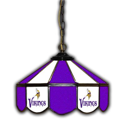 Minnesota Vikings 14-in Stained Glass Handcrafted Pub Light