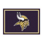 Minnesota Vikings 4x6 Spirit Area Rug Officially Licensed Team Rug