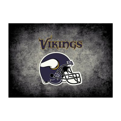Minnesota Vikings 6x8 Distressed Area Rug