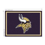 Minnesota Vikings 8x11 Officially Licensed Spirit Area Rug