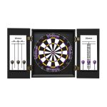 Minnesota Vikings Bristle Dartboard Cabinet Set
