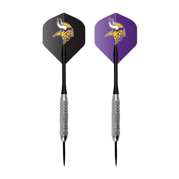 Minnesota Vikings Bristle Dartboard Cabinet Set 4