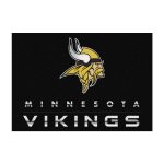 Minnesota Vikings Chrome 8x11 Area Rug Officially Licensed NFL
