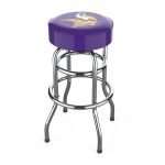 Minnesota Vikings Chrome Logo American Crafted Bar Stool