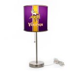 Minnesota Vikings Chrome USB Charging Lamp with Shade Insert