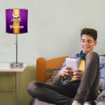 Minnesota Vikings Chrome USB Charging Lamp with Shade Insert
