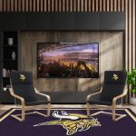 Minnesota Vikings Embroidered Birch Bentwood Accent Chair