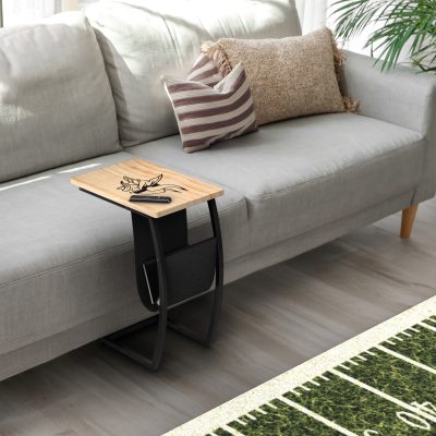 Minnesota Vikings Laser Etched C-Shape Anywhere Side Table