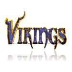 Minnesota Vikings Lighted Recycled Metal Wordmark Logo Sign NFL