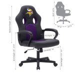 Minnesota Vikings Modern Mesh Swivel Adjustable Game Chair