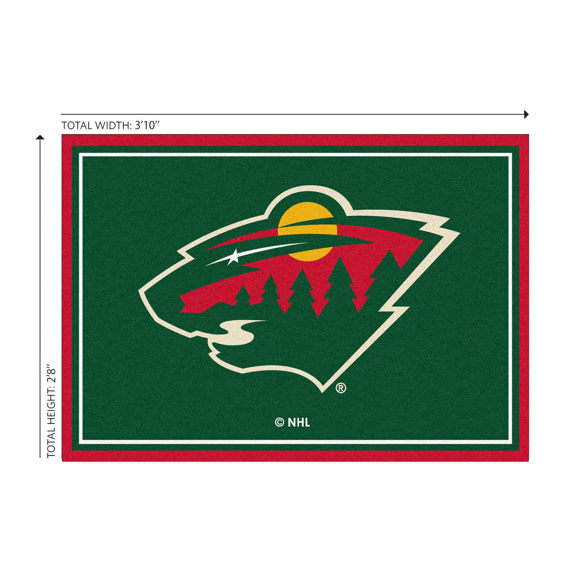 Minnesota Wild 3x4 Area Rug 2 Minnesota Wild 3x4 Area Rug - Image 2