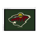 Minnesota Wild 6x8 Spirit Rug 6 Minnesota Wild 6x8 Spirit Rug