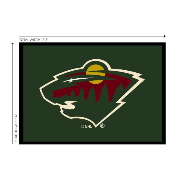 Minnesota Wild 6x8 Spirit Rug 2