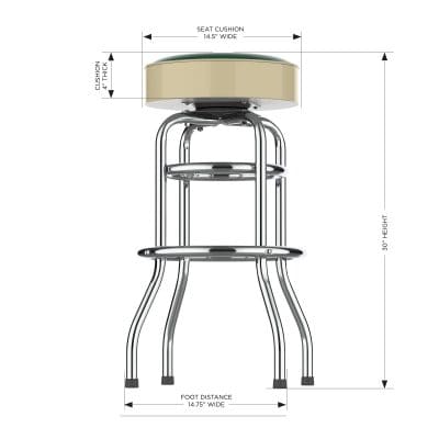 Minnesota Wild Chrome Bar Stool
