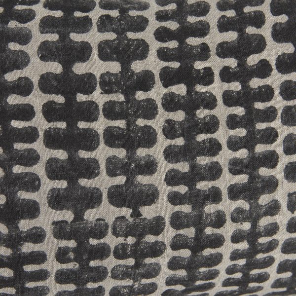 Miriam 13L x 21W Beige and Black Fabric Patterned Decorative Pillow Cover 10