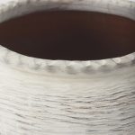 Misha 25.2L x 25.2W x 22.4H Cream Ceramic Floor Vase