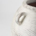 Misha 25.2L x 25.2W x 22.4H Cream Ceramic Floor Vase