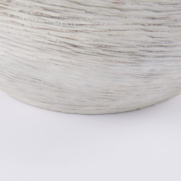 Misha 25.2L x 25.2W x 22.4H Cream Ceramic Floor Vase 7