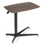 Adjustable Mobile Standing Desk with Lockable Wheels and Gas Lift