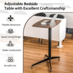 Adjustable Mobile Standing Desk with Lockable Wheels and Gas Lift