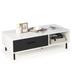 Modern 2-Tier Coffee Table with Storage and Open Shelf 10 Modern 2-Tier Coffee Table with Storage and Open Shelf
