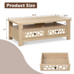 Modern Coffee Table with Storage Drawers and Open Shelf 26 Modern Coffee Table with Storage Drawers and Open Shelf