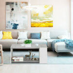 Modern Coffee Table with Storage Shelves for Living Room