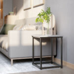 Modern Faux Marble Coffee Table and Side Tables with Steel Base (Set of 3) 28 Modern Faux Marble Coffee Table and Side Tables with Steel Base (Set of 3)