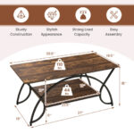 Modern Gold 2-Tier Coffee Table with Faux Marble Top 53 Modern Gold 2-Tier Coffee Table with Faux Marble Top