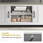 Modern TV Stand with Cabinets and Shelves for 65-Inch TVs 27 Modern TV Stand with Cabinets and Shelves for 65-Inch TVs
