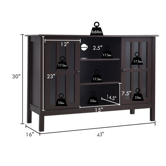 Modern Wooden TV Cabinet with Storage for 50 Inch TV 12 Modern Wooden TV Cabinet with Storage for 50 Inch TV - Image 12