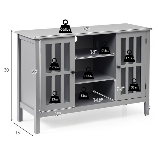 Modern Wooden TV Cabinet with Storage for 50 Inch TV 19 Modern Wooden TV Cabinet with Storage for 50 Inch TV - Image 19