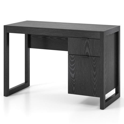 Modern Writing Desk with Drawer, Cabinet, and Spacious Worktop 11 Modern Writing Desk with Drawer, Cabinet, and Spacious Worktop - Image 11