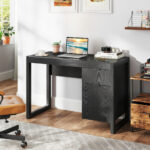 Modern Writing Desk with Drawer, Cabinet, and Spacious Worktop 22 Modern Writing Desk with Drawer, Cabinet, and Spacious Worktop