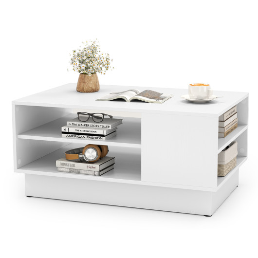 Modern Coffee Table with Dual-Tier Storage and Spacious Tabletop 4 Modern Coffee Table with Dual-Tier Storage and Spacious Tabletop - Image 4