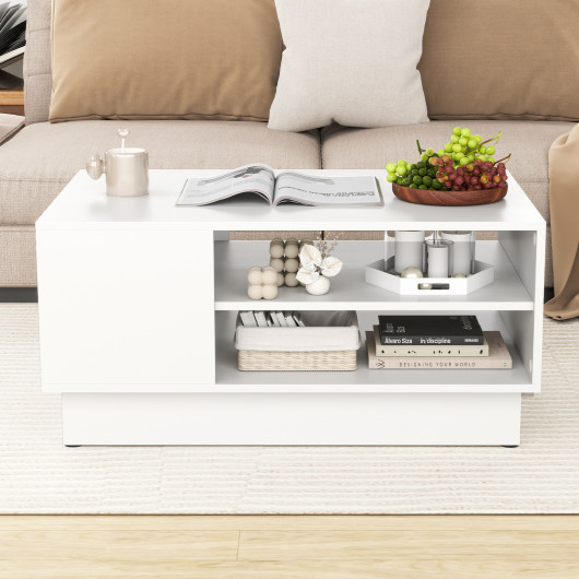 Modern Coffee Table with Dual-Tier Storage and Spacious Tabletop 6 Modern Coffee Table with Dual-Tier Storage and Spacious Tabletop - Image 6
